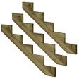 VINUOVO - Pack 3 pièces - Limon bois autoclave - 5 marches - H 85cm - vignette