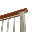 PLUS A/S - Main courante bois d'acajou - 199x6x3,6cm - Naturel - vignette