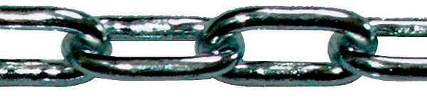 LEVAC - Chaîne droite zinguée LEVAC - Ø 8 x 53 mm - Au metre lineaire - 2042IB - large