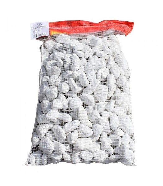 RACINE - Galet marbre blanc pur 25-40mm, filet de 20 kg - F-PAI051 - large