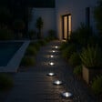 LUMI JARDIN - 8 Balises solaires rondes DECKY D12cm 40LM - vignette