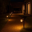 LUMI JARDIN - 2 Spots solaires projecteurs SPIKY Blanc chaud 100LM - vignette