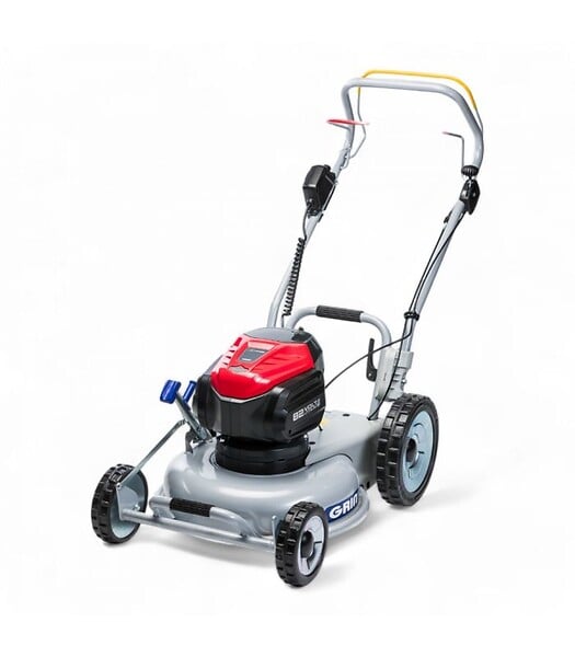 GRIN - Tondeuse électrique tractée sur Batterie 82V, mulching professionnel, coupe 46cm - GRIN BM46A-82V - large