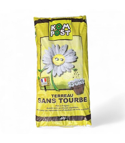 RACINE - Terreau sans tourbe prêt à l'emploi, 57 sacs de 40 L - KOM27-57x40 - large