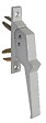 ARGENTA - Poignée de crémone aluminium à  2 fourches fixation à  vis - ARGENTA - 517102 - vignette
