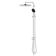GROHE - Vitalio Comfort 250 Colonne de douche avec inverseur manuel + Douche de tête 2 jets + Douchette 2 jets , chrome (G26986001) - vignette