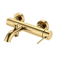 SWISS AQUA TECHNOLOGIES - Swiss Aqua Technologies Aurum mitigeur bain/douche 150 mm à levier, or brossé (SATBAUR222BG) - vignette