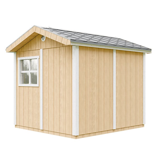 TIMBELA - Abri de Jardin Qualité Premium 5,9 m² - H252x250x294 cm - Construction de Panneaux LP Smartside - Timbela M913A-HARVEST HONEY - large