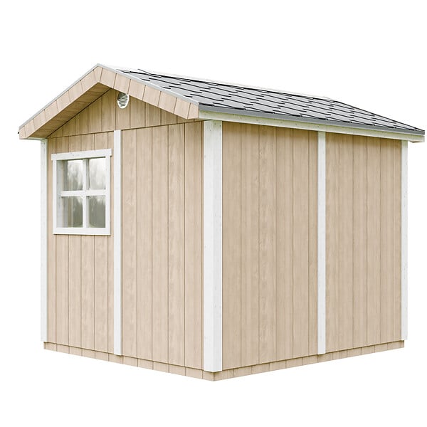 TIMBELA - Abri de Jardin Qualité Premium 5,9 m² - H252x250x294 cm - Construction de Panneaux LP Smartside - Timbela M913-TERRA BROWN - large