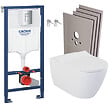 GROHE - Grohe Pack WC Bâti-support + WC sans bride Bello + Abattant softclose + Set d'habillage (RapidSL-Bello-1-sabo) - vignette
