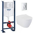 GROHE - Grohe Pack WC Bâti-support Rapid SL + WC sans bride Bello + Abattant softclose + Plaque Chrome (ProjectBello-2) - vignette