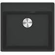 FRANKE - Franke Maris MRG 110-52 Evier sous plan/à fleur 55x50cm, avec bonde et siphon gain de place, en Fragranit+, Noir mat - vignette