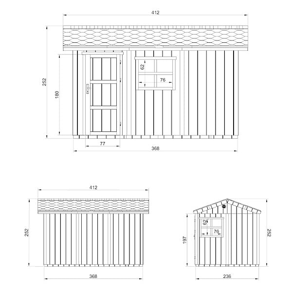 TIMBELA - Abri de Jardin Qualité Premium 8,68 m² - H252x250x412 cm - Construction de Panneaux LP Smartside - Timbela M914-HARVEST HONEY - large
