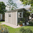 TIMBELA - Abri de Jardin Qualité Premium 8,68 m² - H252x250x412 cm - Construction de Panneaux LP Smartside - Timbela M914 - vignette