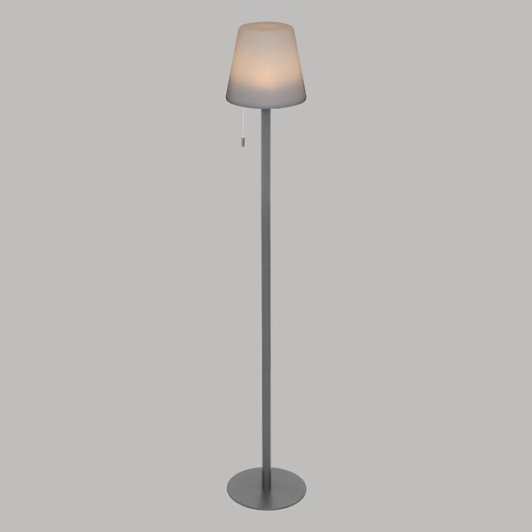 ATMOSPHERA - Lampadaire d'extérieur LED rechargeable USB base acier Gris Foncé D 18 x L 105.5 cm - large