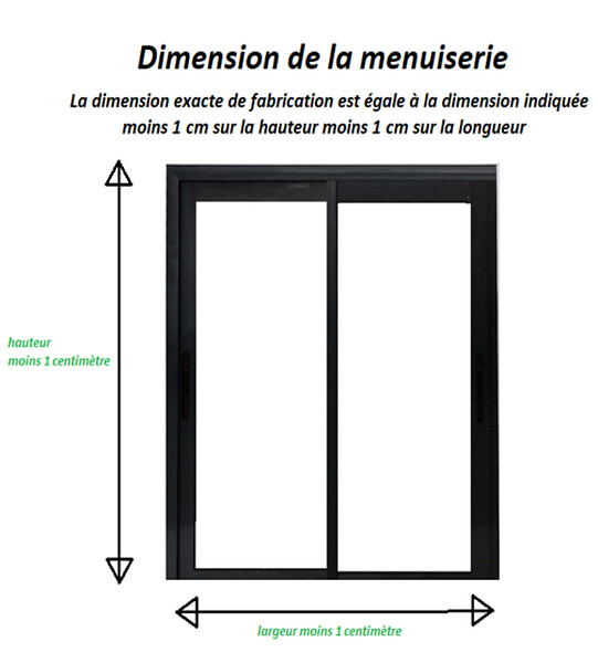 GD MENUISERIES - Fenetre Coulissante Aluminium H115 x L120 cm Gris Gris Anthr 2 vantaux - large