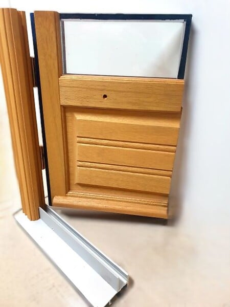GD MENUISERIES - Porte Fenetre Bois 2 Vantaux H215 x L100 cm Côte Tableau - large