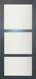 GD MENUISERIES - Porte Coulissante Blakeria Vitrée Gris Anthr H204 x L93 cm, Rail roulettes - vignette