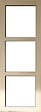 GD MENUISERIES - Porte Coulissante bois Ayous Vitrage transparent H204 x L73 cm, Rail Roulettes, Coquilles - vignette