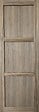 GD MENUISERIES - Porte Coulissante bois Frake 3 Panneaux H204 x L83 cm, rail roulette, coquilles - vignette