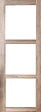GD MENUISERIES - Porte Coulissante bois Frake Vitrage transparent H204 x L73 cm, railroulette, coquilles - vignette