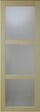 GD MENUISERIES - Porte Coulissante bois Ayous Vitrée H204 x L83 cm, Rail alu bandeau blanc, Coquilles - vignette
