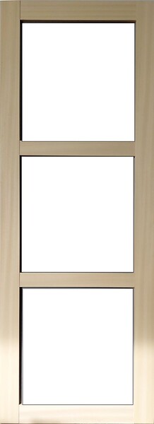 GD MENUISERIES - Porte Coulissante bois Ayous Vitrage transparent H204 x L73 cm, Rail Alu, Coquilles - large