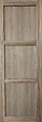 GD MENUISERIES - Porte Coulissante bois Frake 3 Panneaux H204 x L83 cm, rail alu - vignette