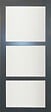 GD MENUISERIES - Porte Coulissante Blakeria Gris Anthr Vitrée H204 x L73 cm, Rail roulettes - vignette