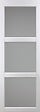 GD MENUISERIES - Porte Coulissante Kenya blanc Vitrée H204 x L83 cm, Rail Alu - vignette