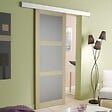 GD MENUISERIES - Porte Coulissante Ken chene 3 panneaux H204 x L83 cm - vignette