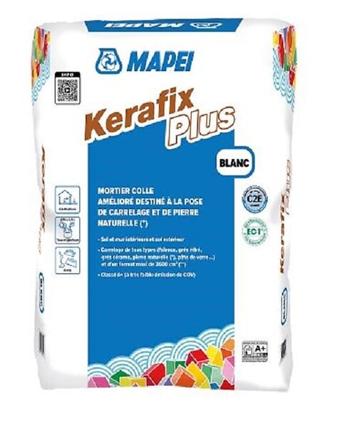 MAPEI - Mortier colle KERAFIX PLUS - Gris- réf : 1197925 - MAPEI - large