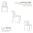 TECTAKE - Chaises de jardin ALCUDIA résistantes aux intempéries et empilables crème - vignette