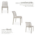 TECTAKE - Chaises de jardin ALCUDIA résistantes aux intempéries et empilables taupe - vignette