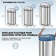 KITCHEN MOVE - Poubelle automatique inox MAJESTIC argent 80L - vignette