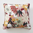 PAPILLON - Coussin déhoussable avec passepoil 45 x 45 cm Gaze de coton LEANE - vignette