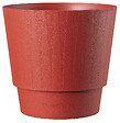 DEROMA - Cache-Pot Plissé Vermillon 22cm - vignette