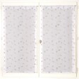 DYLREV - Paire de vitrage étamine brodée lurex 60x120 gris - vignette