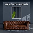 MON MARCHE DECO - Verrière 3 Carreaux - Déjà Montée - Blanc - vignette