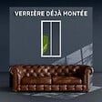 MON MARCHE DECO - Verrière 2 Carreaux - Déjà Montée - Blanc - vignette