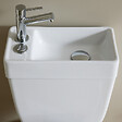 GODART - WC à poser avec lave-mains intégré sans bride sortie horizontale Opale - vignette