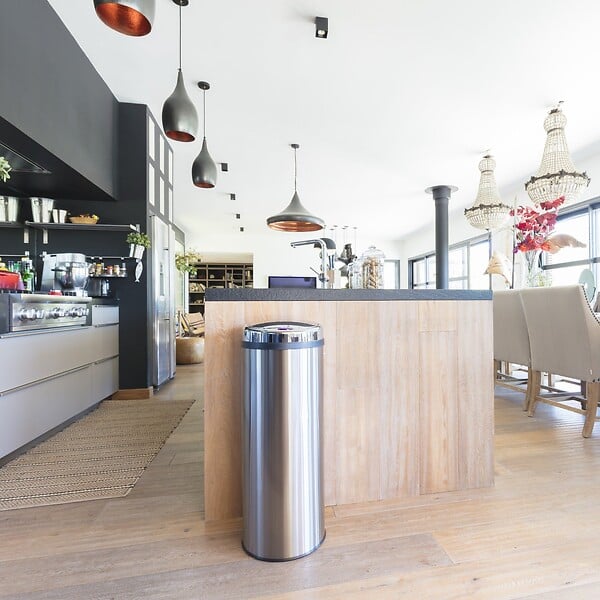 KITCHEN MOVE - Poubelle automatique inox ARTIC argent 42L - large