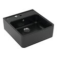 VILLEROY ET BOCH - Evier timbre office 1 bac Villeroy et Boch Tradition Pure Black avec vidage automatique - vignette