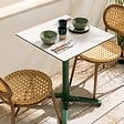 OVIALA - Chaise de terrasse en aluminium et rotin synthétique - Portimao - vignette