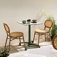 OVIALA - Chaise de terrasse en aluminium et rotin synthétique - Portimao - vignette