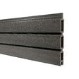 DECKLINEA - Kit Clôture Composite SANTOS Ardoise 11x1,8m - Bois composite & Aluminium - Poteaux sur Platines Gris - Brise vue - Palissade - vignette