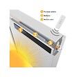 VOLET-MOUSTIQUAIRE - Volet roulant solaire radio-télécommandé H 160 cm x L 150 cm Alu Gris - vignette