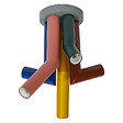LEDVANCE - PLAFONNIER DECOR STRAW 5XE27 Multicolore - vignette