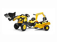 FALK - Tractopelle enfant Komatsu WB93R avec remorque + excavatrice 2 à 5 ans - Falk - vignette