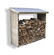 HABRITA - Abri de jardin range-bûches - Bois - 2 stères - 1.22m2 - vignette